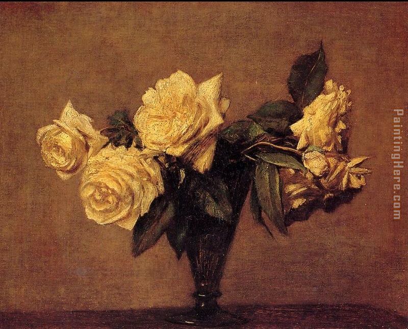 Roses VIII painting - Henri Fantin-Latour Roses VIII art painting